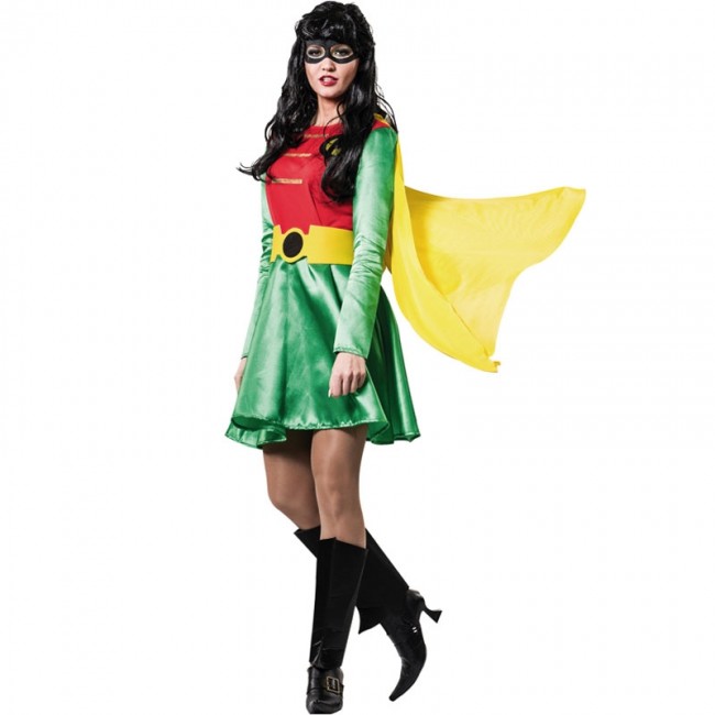 exótico Compañero Señor ▷ Disfraz Súper Robin para Mujer |【Envío en 24h】