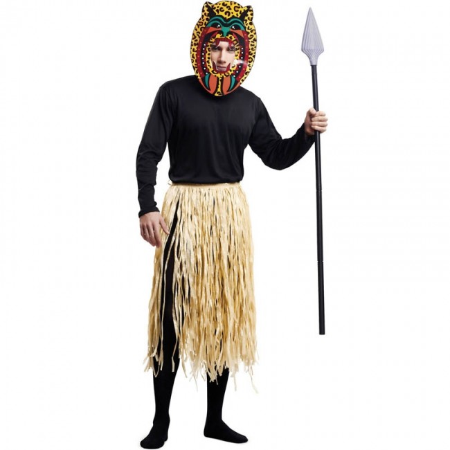 Grifo arpón asistencia Disfraz Zulú Caníbal para Hombre - Envío en 24h