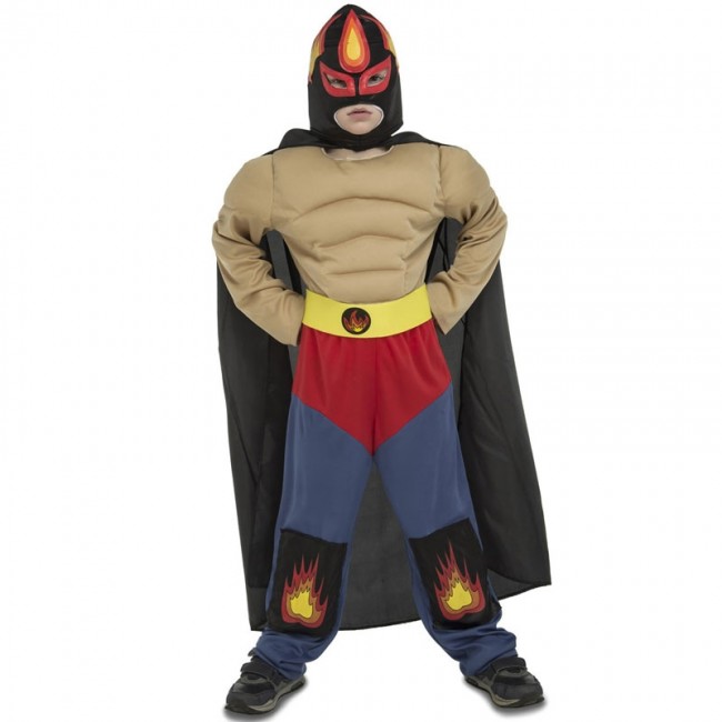 apasionado castillo Feudo Disfraz Luchador Mexicano Rey Mysterio niño - Envíos 24h