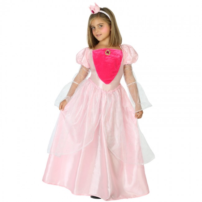 granizo Vamos Vacante Disfraz de Princesa Rosa Deluxe para niña | Envío en 24h