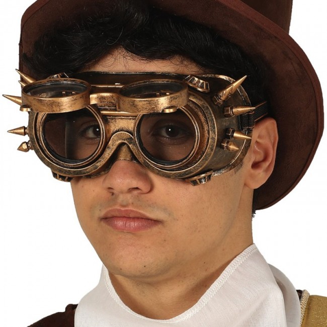 ▷ Gafas Steampunk con pinchos para disfraz【Envío en 24h】