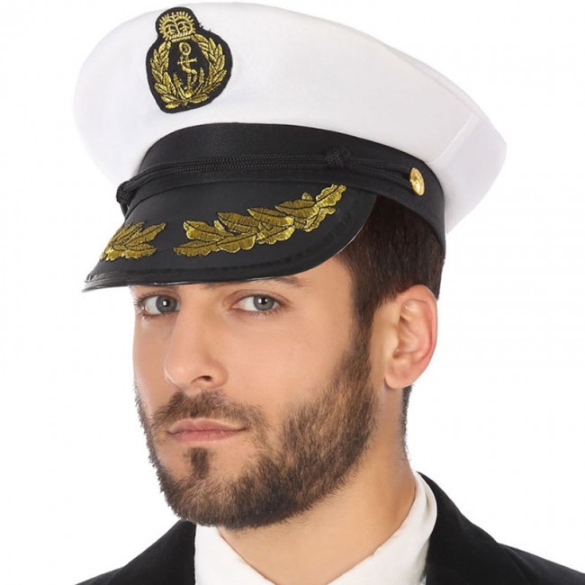 Gorro Marinero, Capitán Barco, Disfraz Capitán Marina