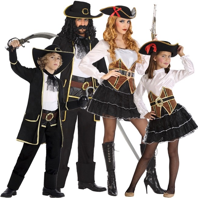 Síguenos función total DisfracesJarana | Familia de Piratas Corsarios | Comprar disfraces para  grupos online
