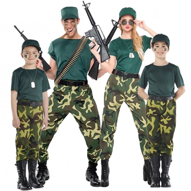 Disfraz Soldado Militar Con Accesorios Niño