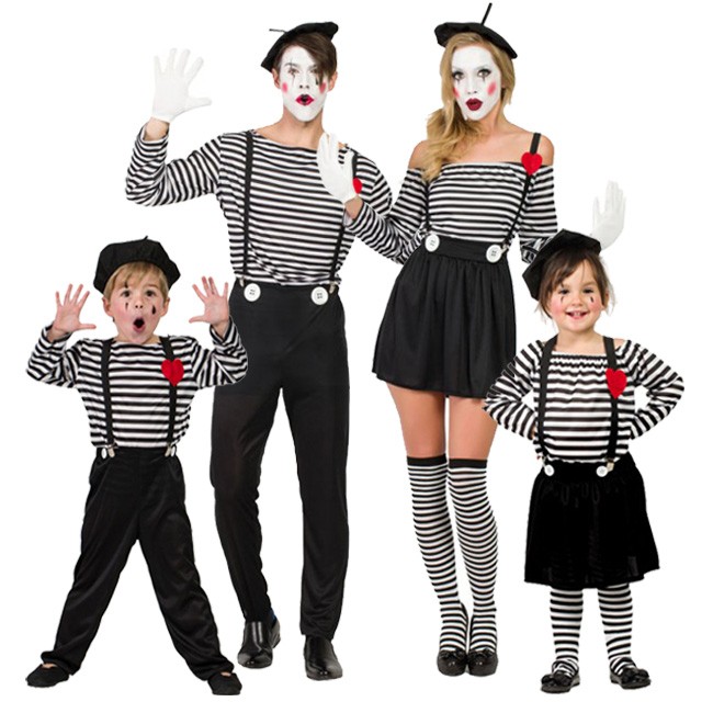 jefe objetivo evaluar Familia Mimos Clown - Disfraces para grupos online