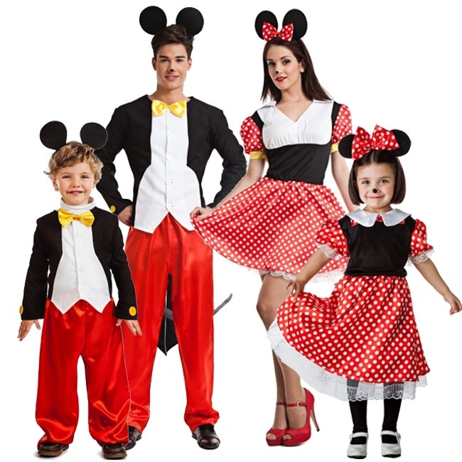 región tarta por ciento Familia Ratoncitos Mickey y Minnie Mouse - Disfraces para grupos online