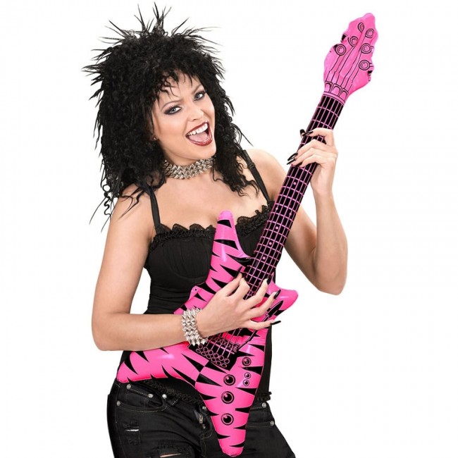 ▷ Comprar Guitarra eléctrica Rockstar rosa de disfraz 24h】