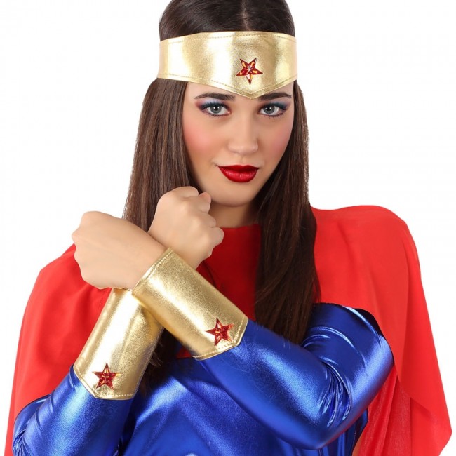 ▷ Kit Accesorios para disfraz Wonder Woman【Envío en 24h】