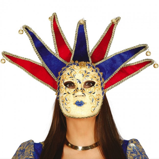 partido Democrático Bienvenido arma ▷ Comprar Máscara Carnaval de Venecia con cascabeles de disfraz |【Envío en  24h】
