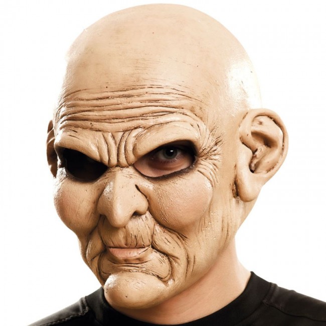 Máscara Psicópata Anciano - Complementos disfraces Halloween
