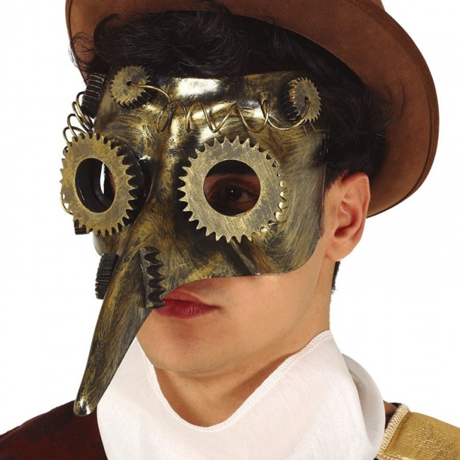 Periodo perioperatorio Odia Apuesta ▷ Máscara Steampunk La Peste para disfraz【Envío en 24h】