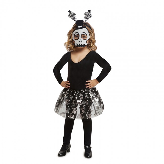 caja de cartón suspender oleada Disfraz Esqueleto Tutú niña | Disfraces Halloween en 24h
