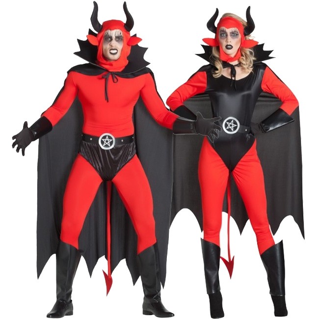 Pareja Demonios Lucifer adulto para disfrazarse en Halloween