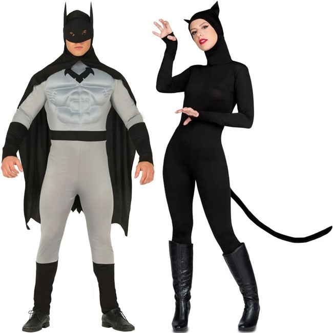 Charlotte Bronte Disfraces Armada Disfraz de pareja Batman y Catwoman para adulto | Envíos 24 horas