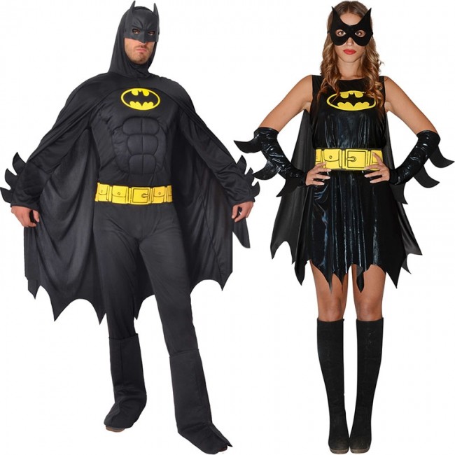 Disfraz de pareja de Batmans para adulto | Envíos 24 horas