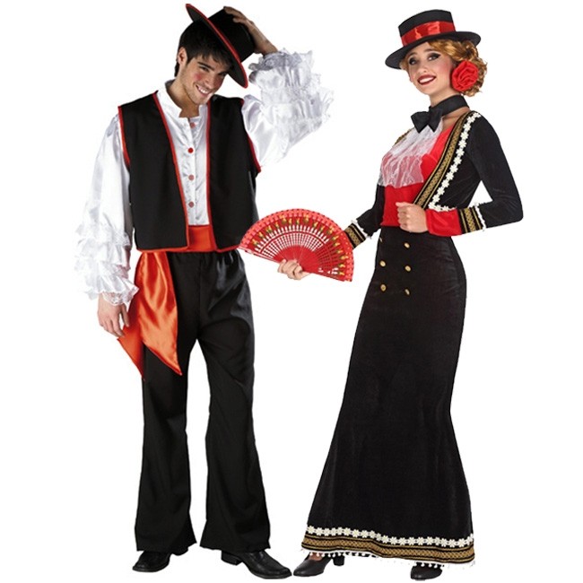 gesto Deducir Por ley Disfraz de pareja de Flamencos para adulto | Envíos 24 horas