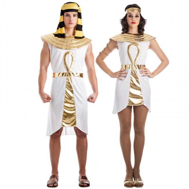 Disfraz de pareja Egipcios Dorados para adulto | Envíos 24 horas