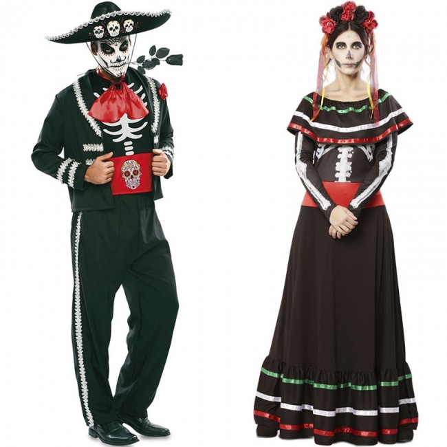 Disfraz de pareja de Mexicanos Tijuana para adulto
