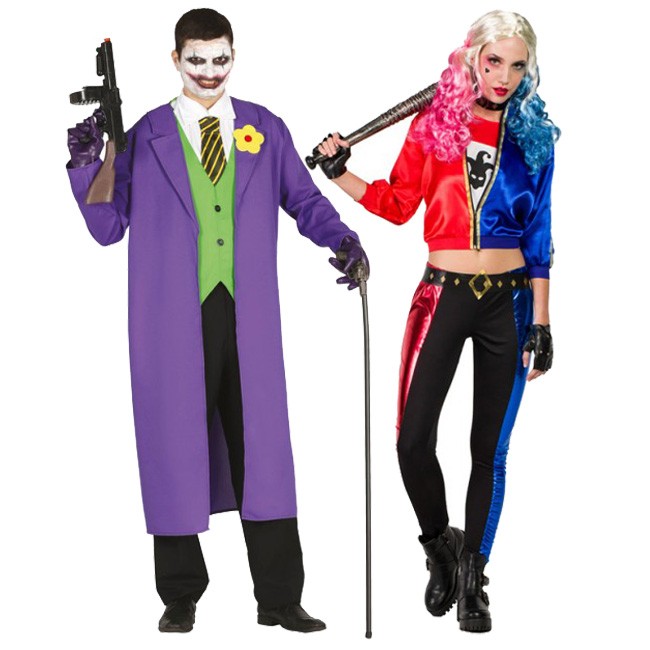 oleada Pasado Agrícola Pareja de Joker y Harley Quinn Suicide Squad adulto ideales para  disfrazarse a juego