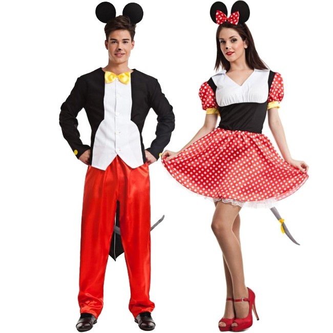 cocinar Más allá Vueltas y vueltas Pareja Mickey y Minnie Mouse adulto ideales para disfrazarse a juego