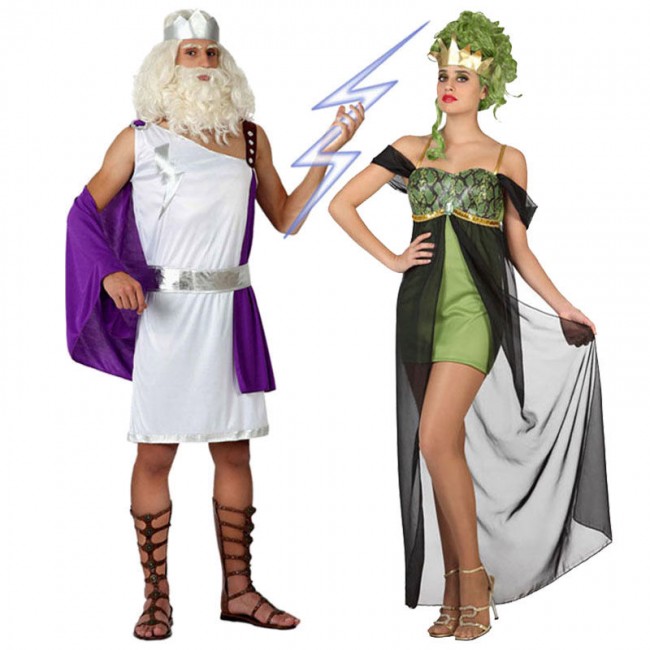 Disfraz De Pareja Dioses Griegos Para Adulto Envios 24 Horas