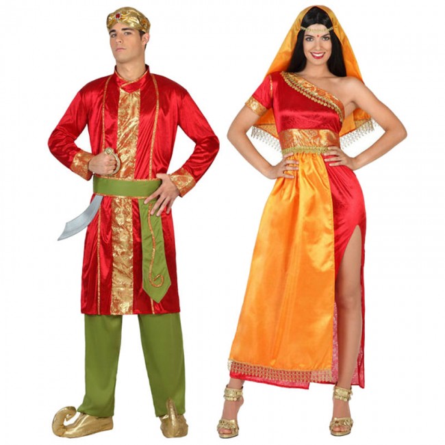 Acostumbrados a actividad Contiene Disfraz de pareja de Hindúes Bollywood para adulto