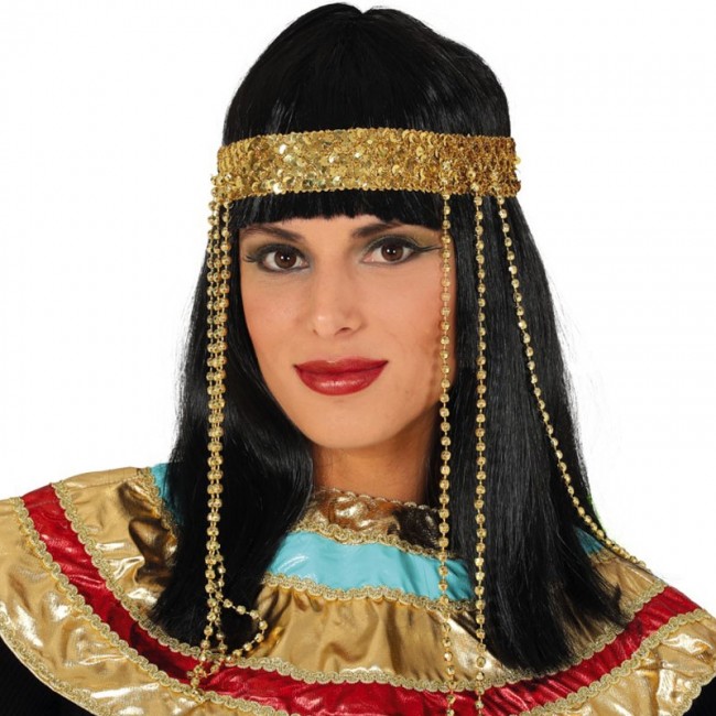 Muchas situaciones peligrosas el primero Recomendación ▷ Peluca Egipcia con diadema para disfraz【Envío en 24h】