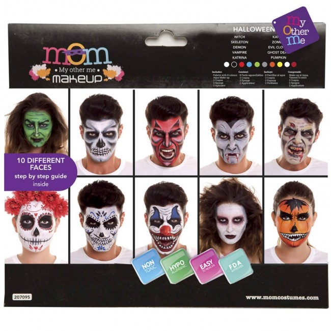 Paleta Maquillaje de Halloween Adulto - Envíos en 24h