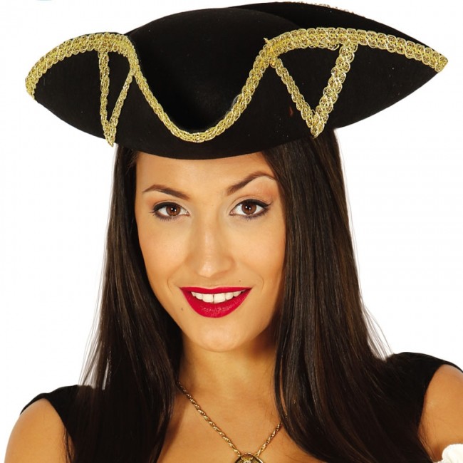 ▷ Sombrero Almirante Pirata para disfraz【Envío en 24h】