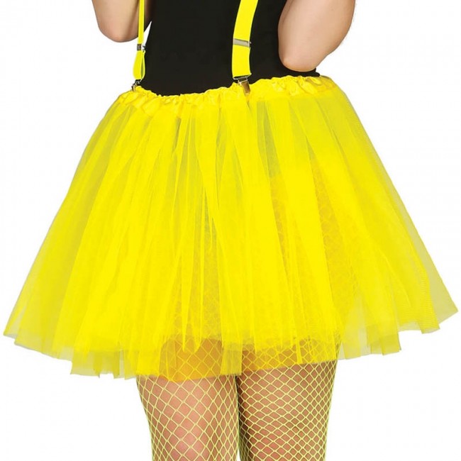 tutú disfraz de color amarillo para mujeres barato