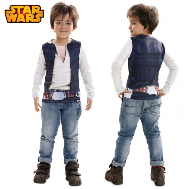 Pacer vapor local Disfraz camiseta Han Solo Star Wars® para niños - Envíos en 24h