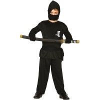 nadie auxiliar Mediar ▷ Disfraz Ninja Negro para Niño |【Envío en 24h】