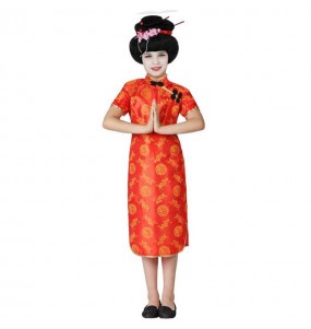 Disfraz de China Roja para niña