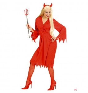Disfraz de Diablesa roja mujer barato