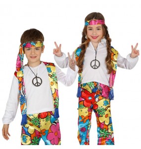 disfraz hippie infantil colores