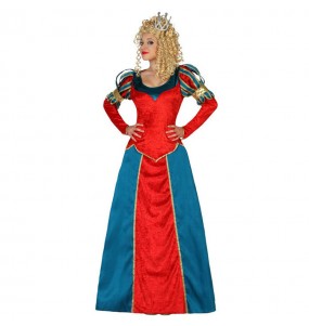 Disfraz de Reina Medieval Lujo edad media