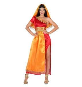 Disfraz de Hindú Bollywood Mujer naranja