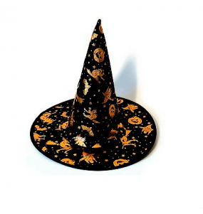 Sombrero Bruja Tela Halloween