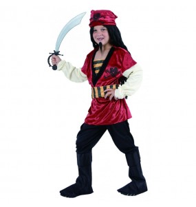 Disfraz de Pirata Rojo para niño