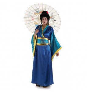 Disfraz de Geisha Azul