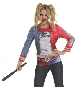 Disfraz Camiseta Harley Quinn mujer
