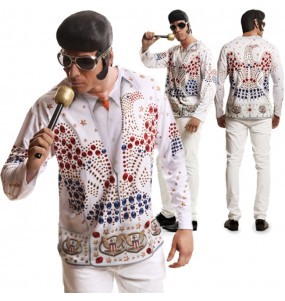 Disfraz Camiseta Rey del Rock Elvis Presley adulto