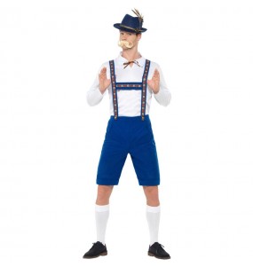 Disfraz de Alemán Oktoberfest azul para hombre