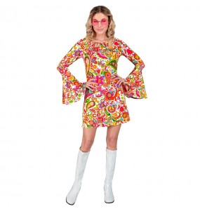 Disfraz de Años 60 Woodstock para mujer