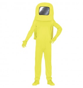 Disfraz de Astronauta Among us amarillo para hombre