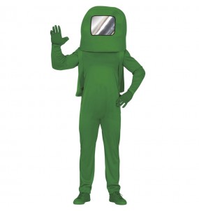 Disfraz de Astronauta Among us verde para hombre