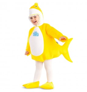 Disfraz de Baby Shark amarillo para bebé