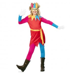 Disfraz de Arlequina Multicolor para niña