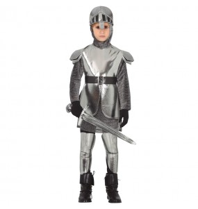 Disfraz de caballero medieval con armadura para niño