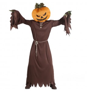 Disfraz de Calabaza Halloween Cabezuda para adulto